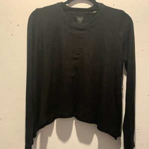 Dolce Vita Kadiss Mesh V neck Cropped Swester